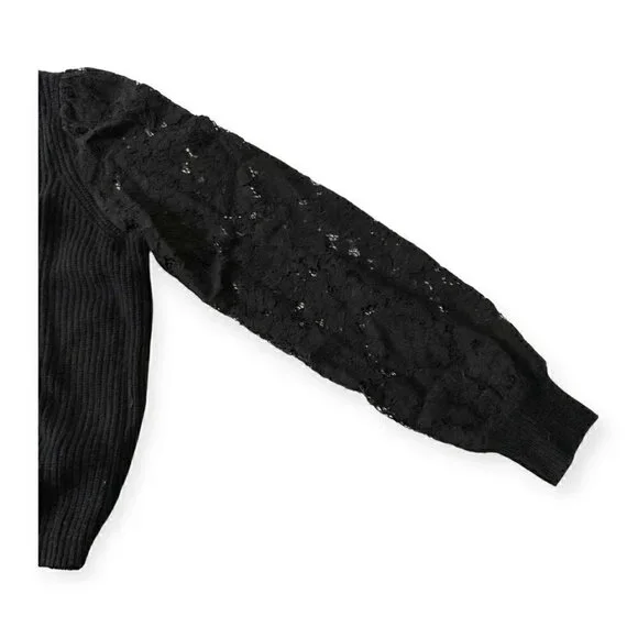 CAMI NYC Black Wool Beth Cardigan, Size S